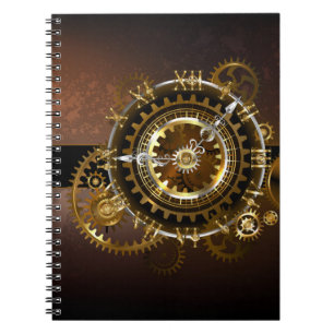 Steampunk clock notizblock