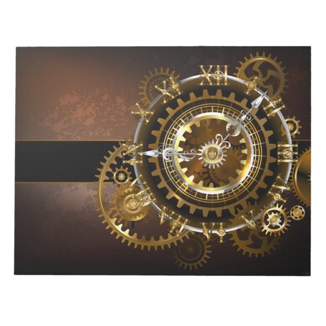 Steampunk clock notizblock (Vorderseite)