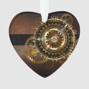 Steampunk clock ornament