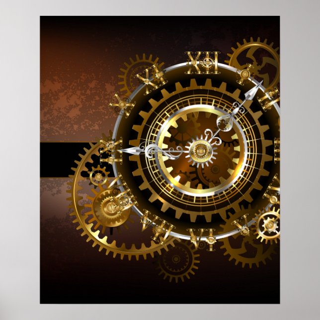 Steampunk clock poster (Vorne)