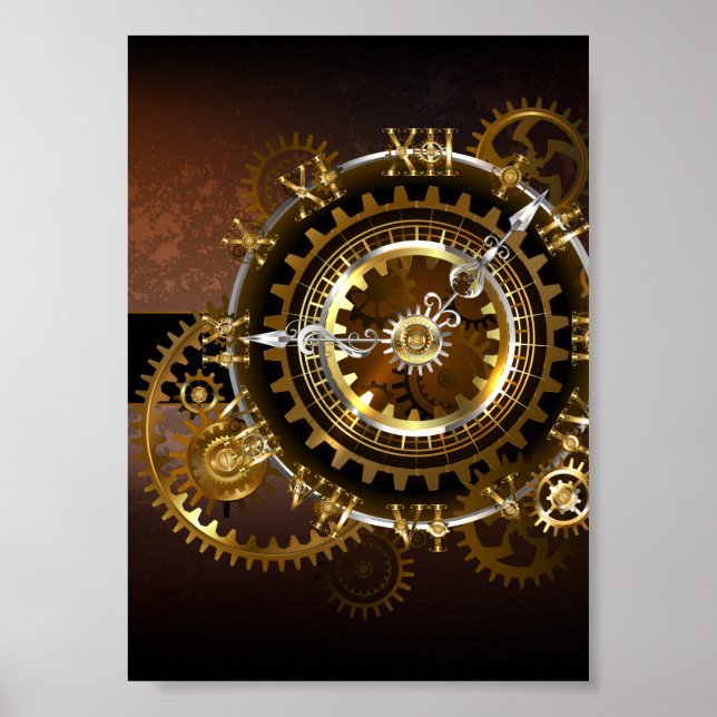 Steampunk clock poster (Vorne)