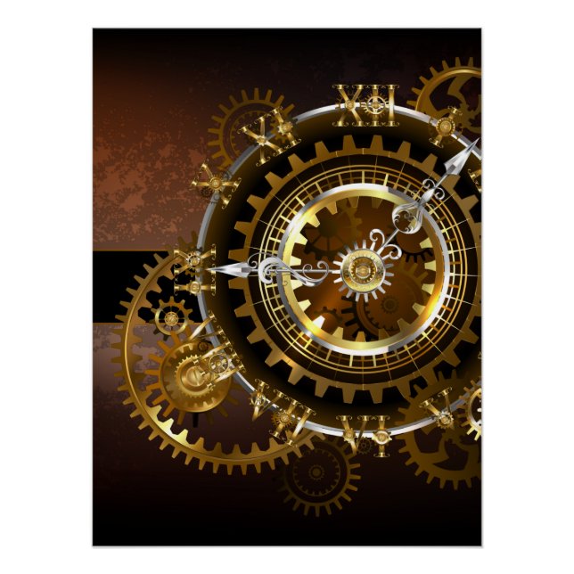 Steampunk clock poster (Vorderseite)