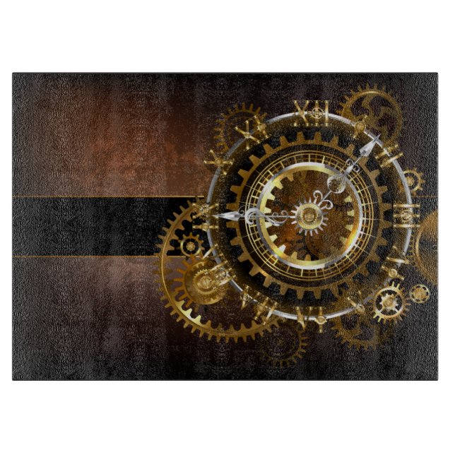 Steampunk clock schneidebrett (Vorderseite)