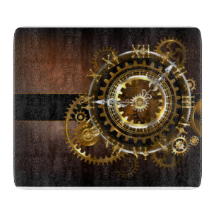 Steampunk clock schneidebrett