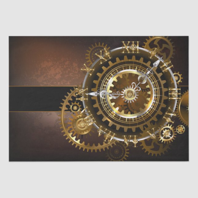 Steampunk clock seidenpapier (Vorderseite)