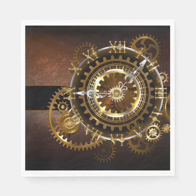 Steampunk clock serviette (Vorderseite)