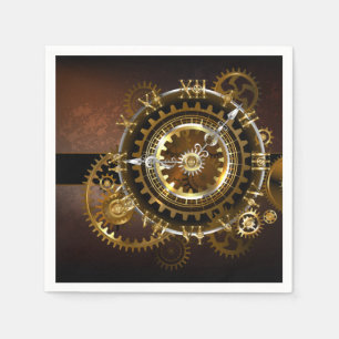 Steampunk clock serviette