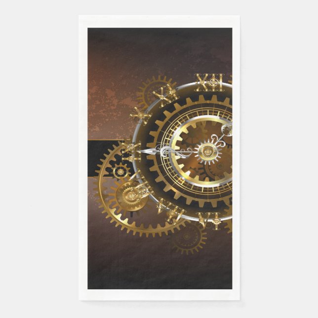 Steampunk clock serviette (Vorderseite)