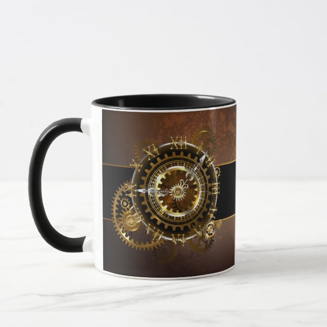 Steampunk clock tasse (Links)