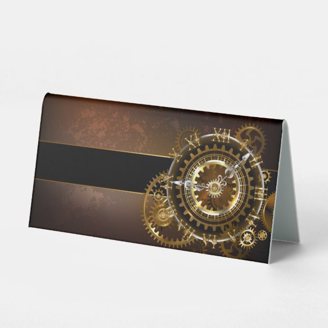 Steampunk clock tischaufsteller  (Vorderseite)