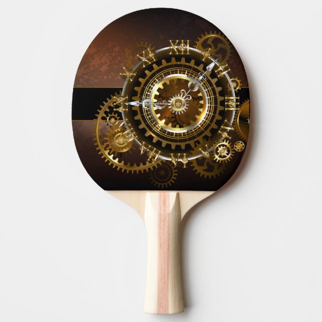 Steampunk clock tischtennis schläger (Vorderseite)