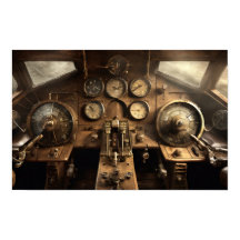 Steampunk-Cockpit