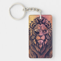 Steampunk Color Gradient Rustikale Lion