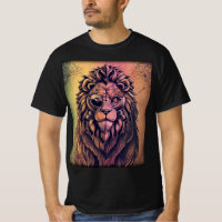 Steampunk Color Gradient Rustikale Lion