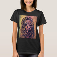 Steampunk Color Gradient Rustikale Lion