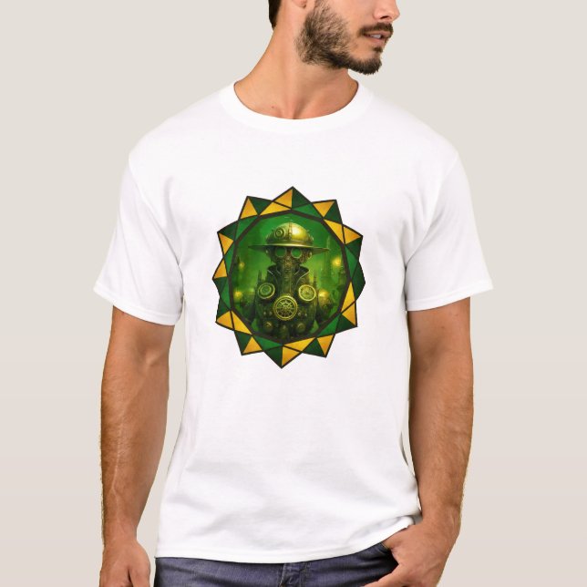 Steampunk Construction Worker T-Shirt (Vorderseite)