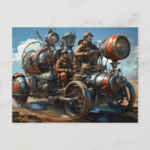 Steampunk Cross Country Car Rennen