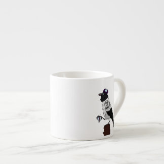 Steampunk Crow Espressotasse
