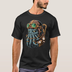 Steampunk-Cthulhu-Monster T-Shirt