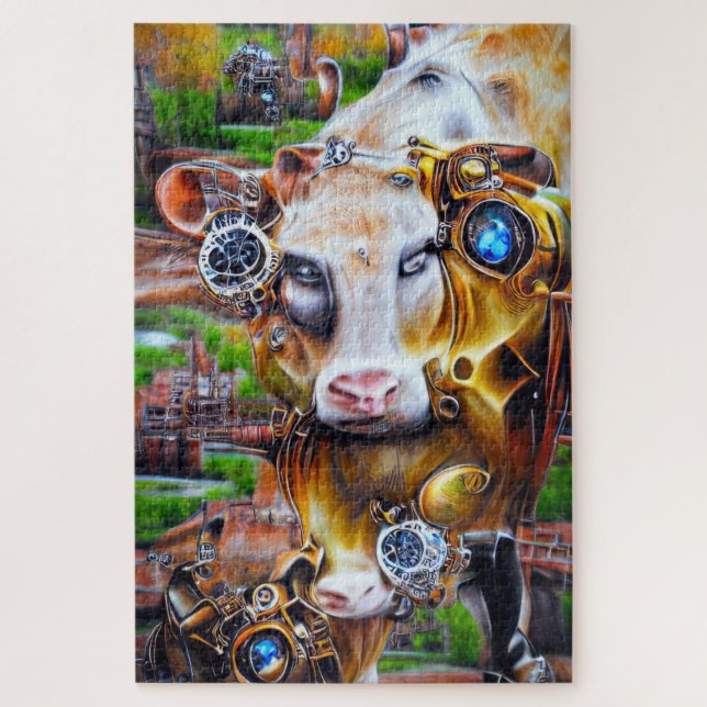 Steampunk Cyber Cow (Vertikal)