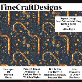 Steampunk-Cyberpunk-Kontrolle-Panel BM2-Decoupage Seidenpapier