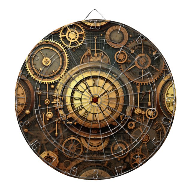 Steampunk Dartboard Dartscheibe (vorne)