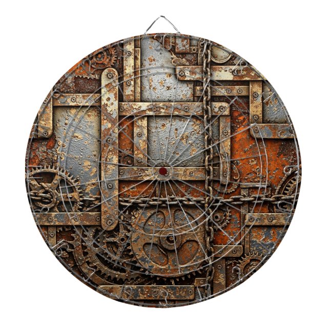 Steampunk-Dartscheibe Dartscheibe (vorne)