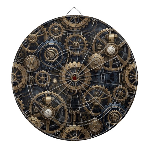 Steampunk-Dartscheibe Dartscheibe (vorne)