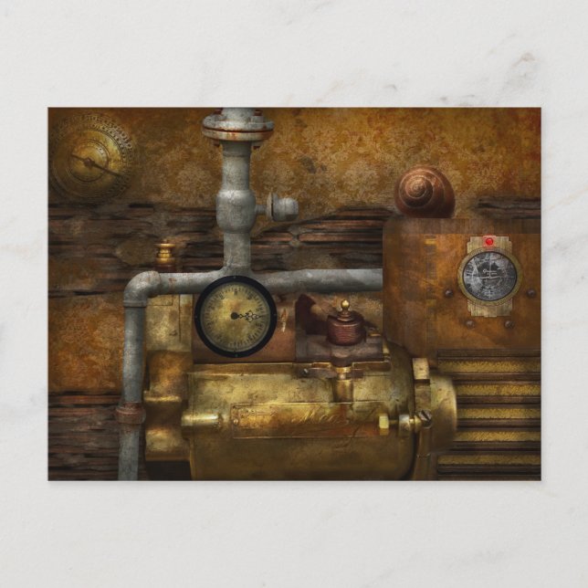 Steampunk - Das Gerät Postkarte (Vorderseite)