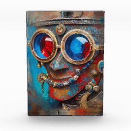 Steampunk Das Zin-Man-Portrait Fotoblock