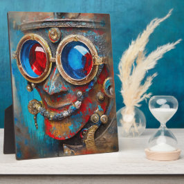 Steampunk Das Zin-Man-Portrait Fotoplatte