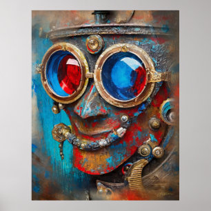 Steampunk Das Zin-Man-Portrait Poster