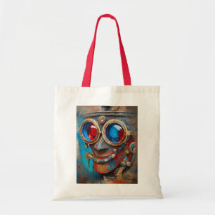 Steampunk Das Zin-Man-Portrait Tragetasche