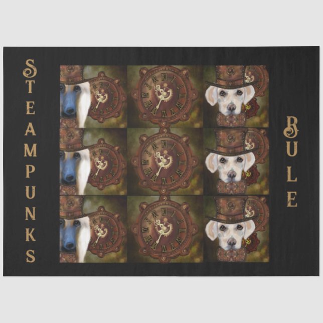 Steampunk Decoupage Paper Seidenpapier (Vorderseite)
