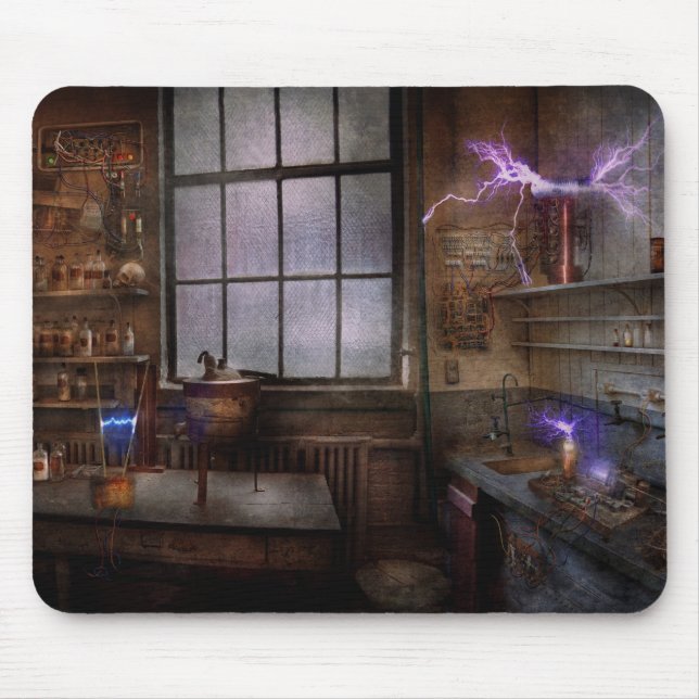 Steampunk - Der Mad Scientist Mousepad (Vorne)