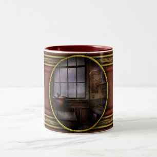 Steampunk - Der verrückte Wissenschaftler Zweifarbige Tasse