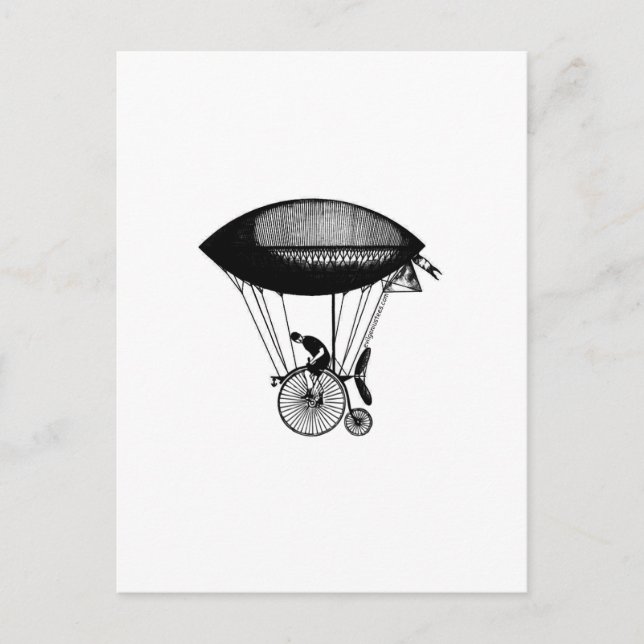 Steampunk-Derigicyclist Postkarte (Vorderseite)