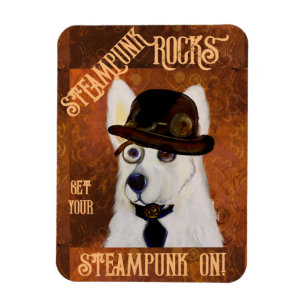 Steampunk Deutscher Schäferhund Magnet