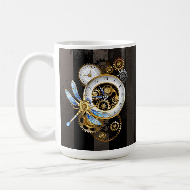 Steampunk-Dials mit Dragonfly Kaffeetasse (Links)