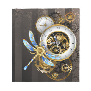 Steampunk-Dials mit Dragonfly Notizblock