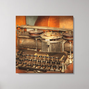 Steampunk - Die Geschichte des Schreibens Leinwanddruck
