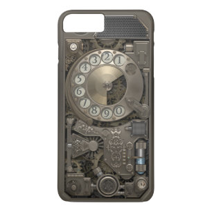 Steampunk Drehmetallskala-Telefon title_seo2