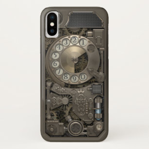 Steampunk Drehmetallskala-Telefon. Fall Case-Mate iPhone Hülle