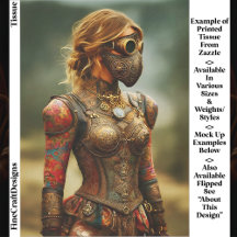 Steampunk Dystopian Woman, Armor EK3R Decoupage