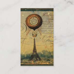 Steampunk-Eiffelturm-Profil-Geschäftskarten Visitenkarte