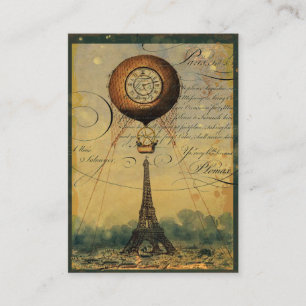 Steampunk-Eiffelturm-Profil-Geschäftskarten Visitenkarte