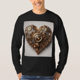 Steampunk Elegant Uhrwerk Gear Heart T-Shirt