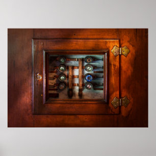 Steampunk - elektrisch - die Sicherungsplatte Poster