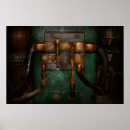 Steampunk - Elektrisch - Ziehen Sie den Schalter a Poster