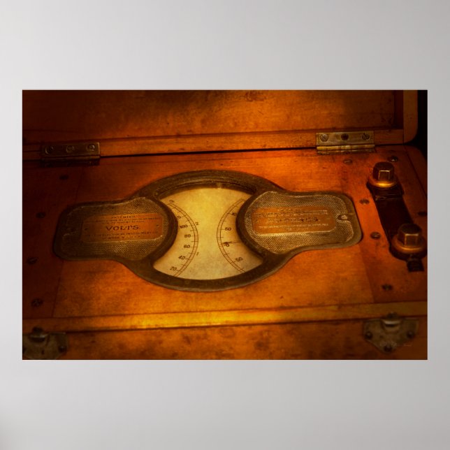 Steampunk - Elektrischer Strom - Der tragbare Volt Poster (Vorne)
